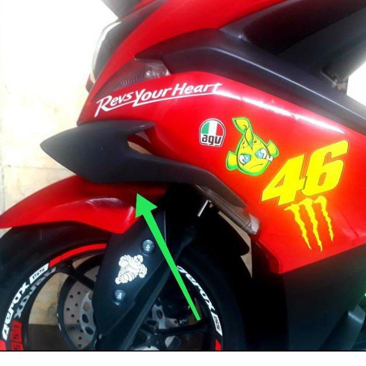 MURAH MERIAH.. Winglet Yamaha Aerox 155 old Winglet Samping  Aerox 155cc Model GP