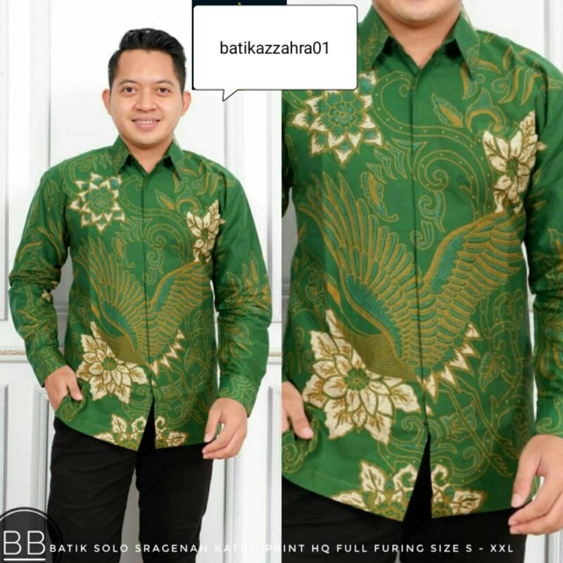 kemeja batik lengan panjang