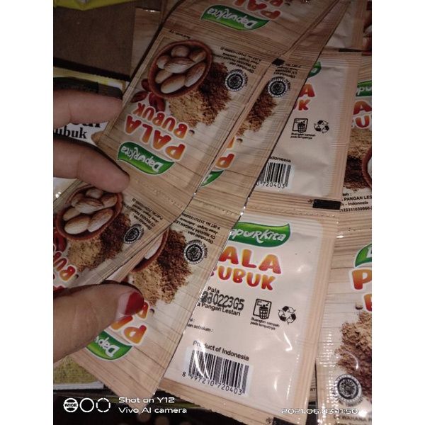 Pala Bubuk Tabura 1 Renteng / Pala Bubuk 500 x 12 Sachet