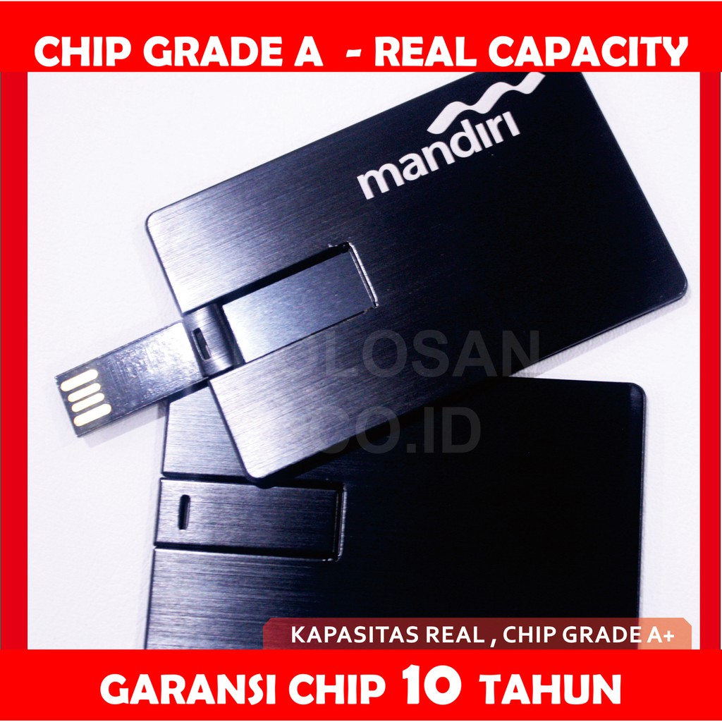 USB Flashdisk Kartu METAL FDCD15 Souvenir Promosi USB 4GB 8GB 16GB 32GB
