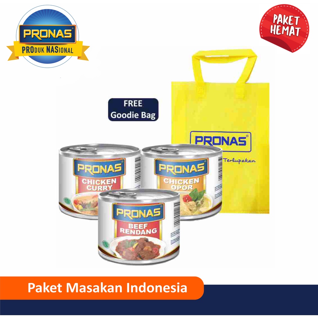 PRONAS Paket lengkap Masakan Indonesia Free Tote Bag