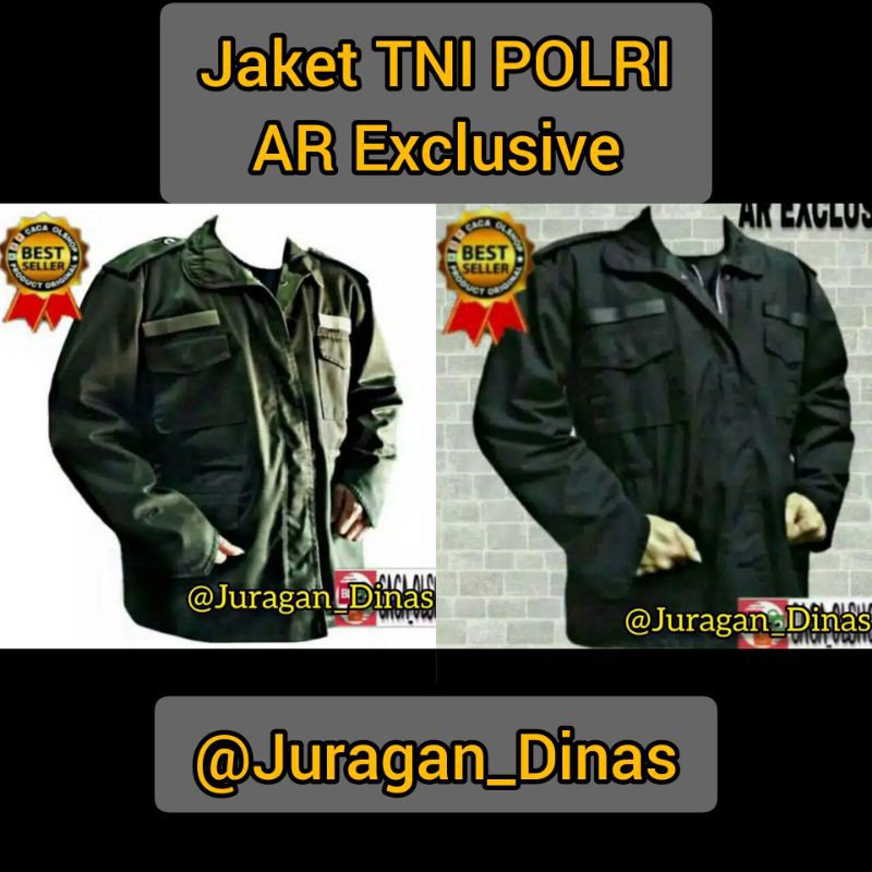 JAKET TNI POLRI HITAM BRIMOB HIJAU IJO KOREA AR EXCLUSIVE BOLAK BALIK