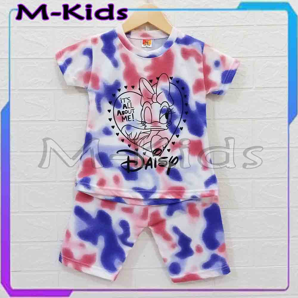 MKids88 - Baju Setelan KAOS Anak Perempuan Baju Tie Dye