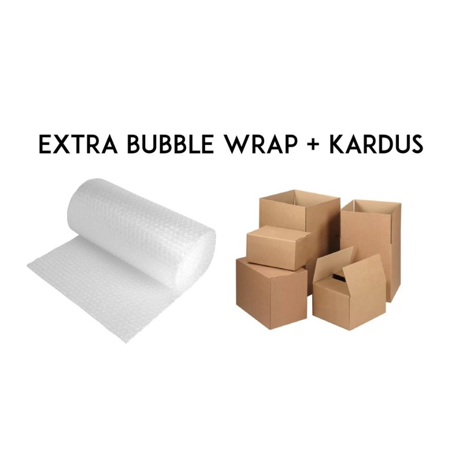 PACKING TAMBAHAN DUS KARDUS / BUBBLE WRAP (agar packing lebih aman dan private)