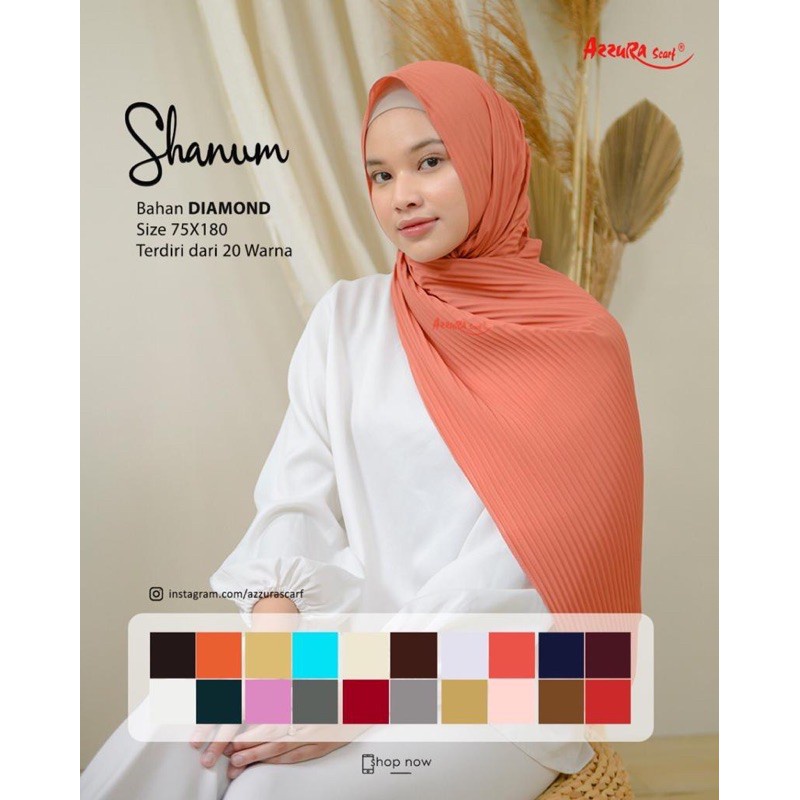 Pashmina Plisket Diamond crepe|| nasifahhijab-2