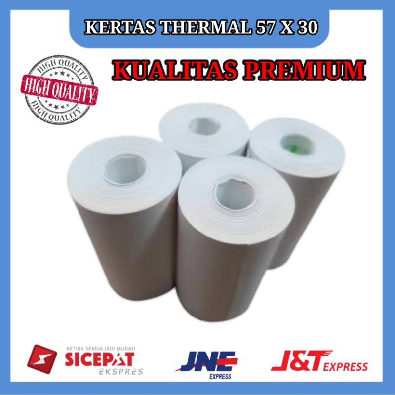 KERTAS THERMAL PPOB- KERTAS PRINTER 58MM 58 X 30 KERTAS EDC