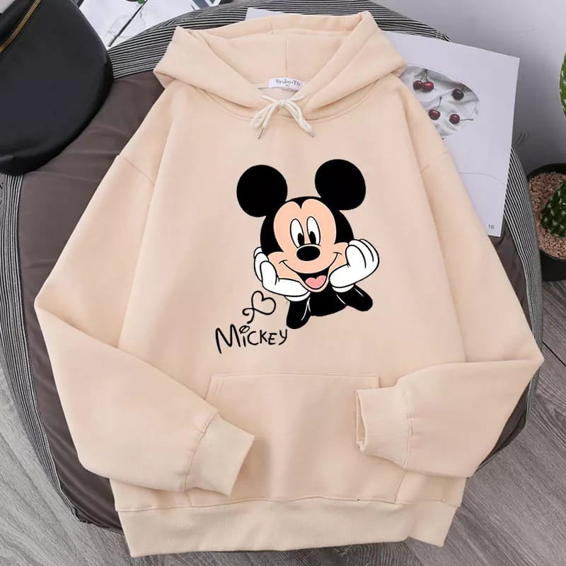 Hoodie Wanita Tebal Korea Oversize Atasan Sweater Hodie Cewek Kekinian Original Terbaru-3