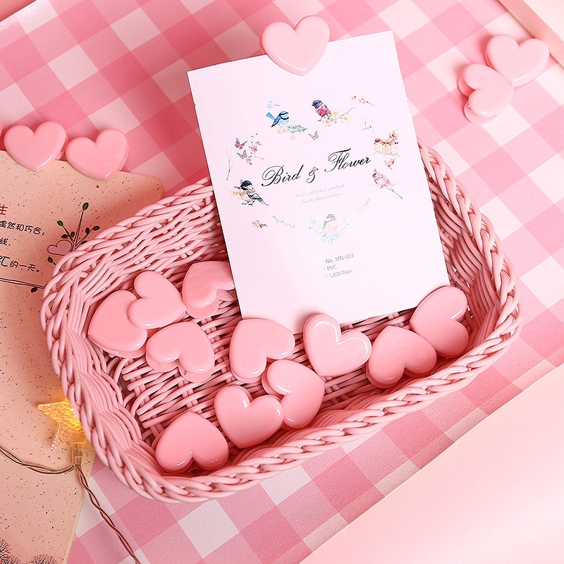 

Paper Clip Klip Kertas Foto Memo Bentuk Hati Warna Pink Untuk Stationery Sekolah / Kantor Papper Aesthetic Import Lucu Mini