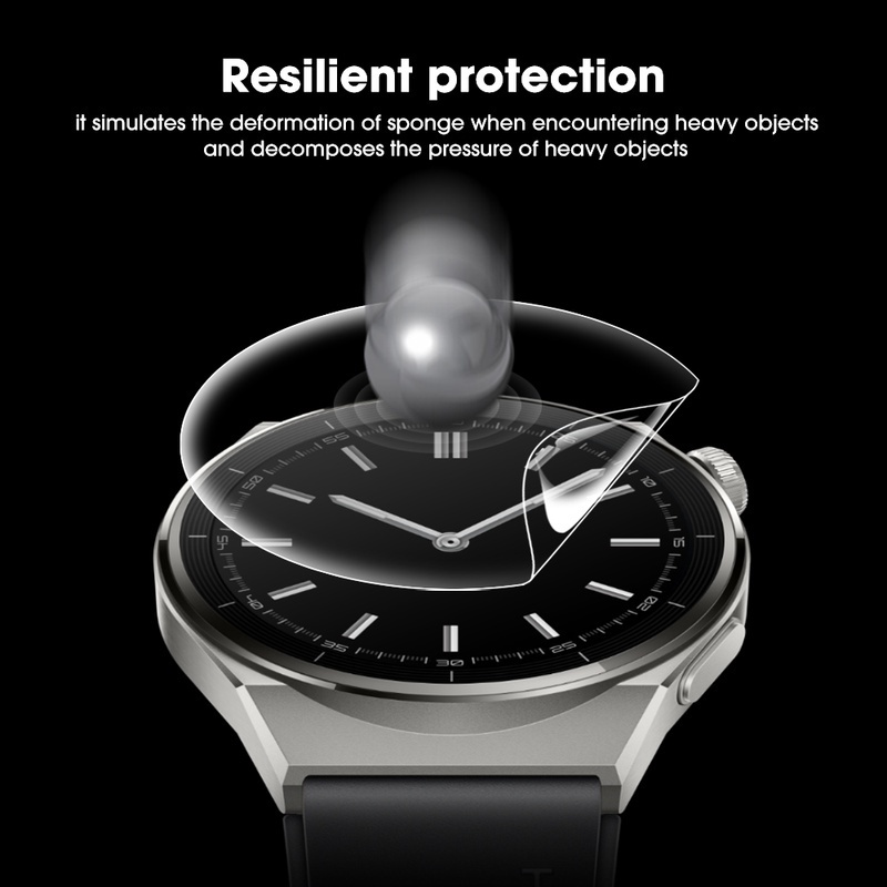 Film Hydrogel Pelindung Layar Depan Smartwatch Huawei GT3 Pro Full Cover HD Anti Jatuh / Gores