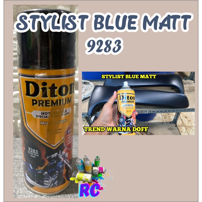 Cat Pilox Diton Premium Stylish Blue Matt 9283 400cc Biru Doff Matte