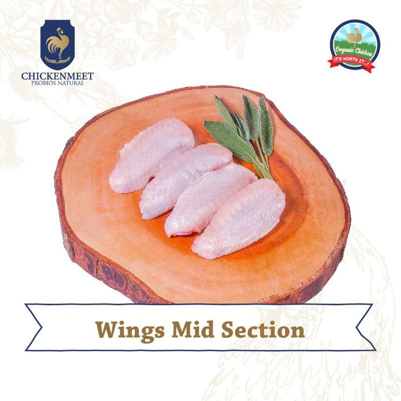 

CHICKENMEET - MID SECTION (chicken wings - Ayam organik)