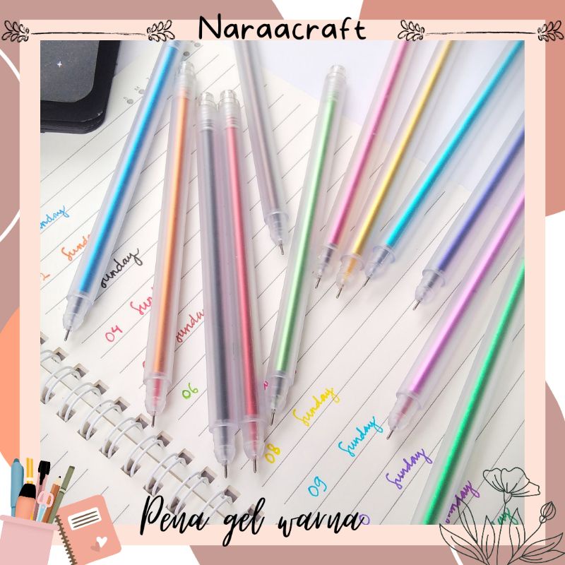 

Pena gel warna/ Pulpen warna/ pena warna ||Naraacraft