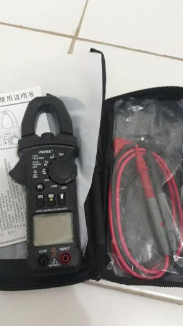 Mestek Profesional True Rms Lcd Digital Clamp Meter Multimeter Ac / Dc Tegangan Ac