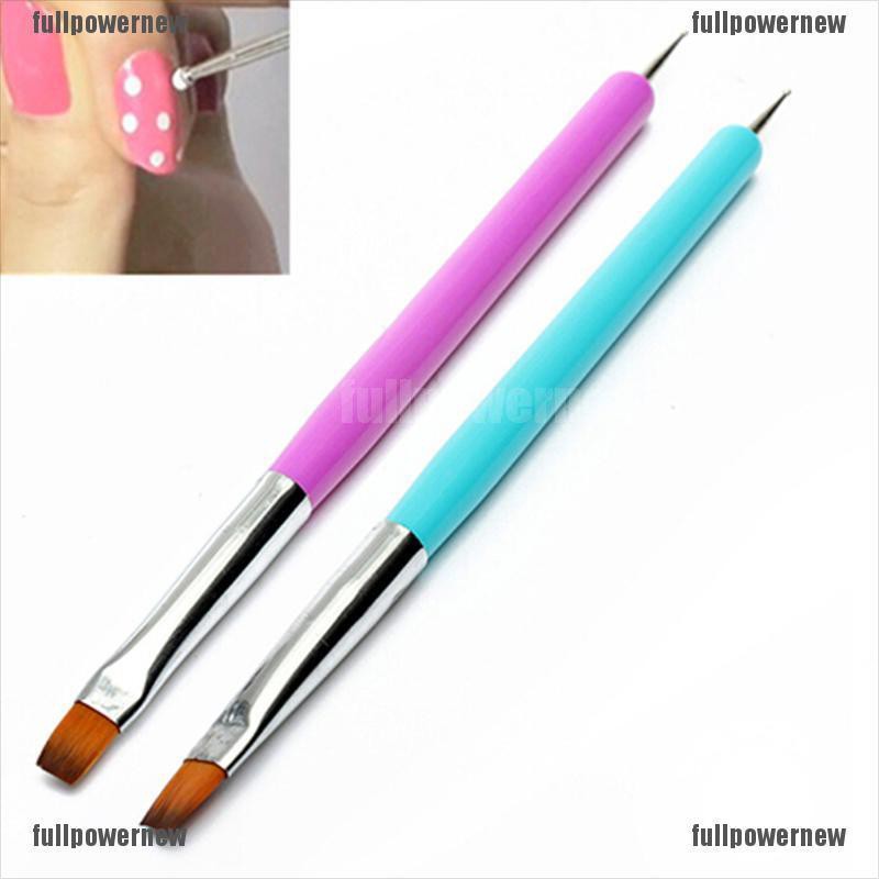 【COD】FLID MY 2 Ways Nails Art Pen Painting Dotting Acrylic UV Gel Polish Brush Liners Tools