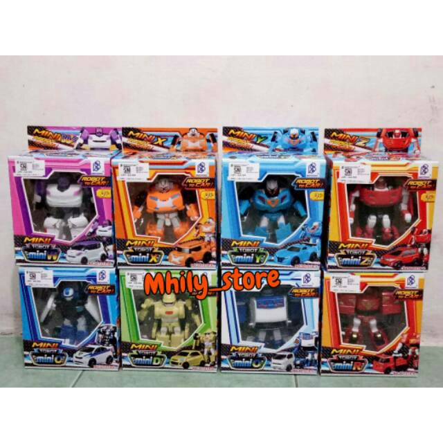 Mainan Mini Tobot W, X, Y, Z, C, D, 0, R
