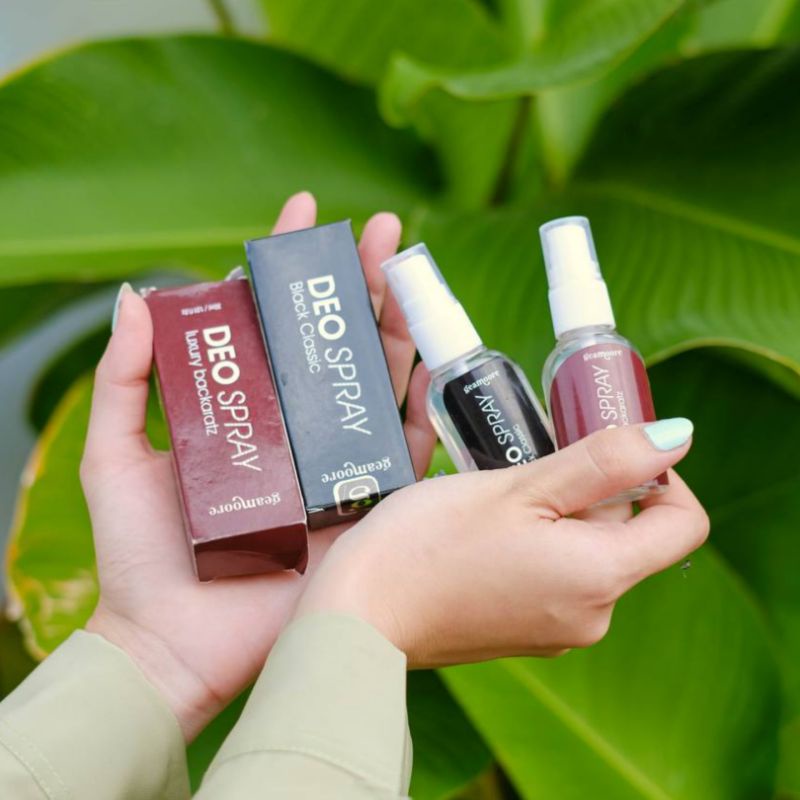 Geamoore Deodorant Spray Deo Spray With Tawas Alami 30 ml Pencerah Penghilang Bau Badan Obat Ketiak Bau Dan Basah Hitam Deodoran Tawas Spray Deospray Parfum Pewangi Ketiak Dan Pemutih Ketiak BPOM Original
