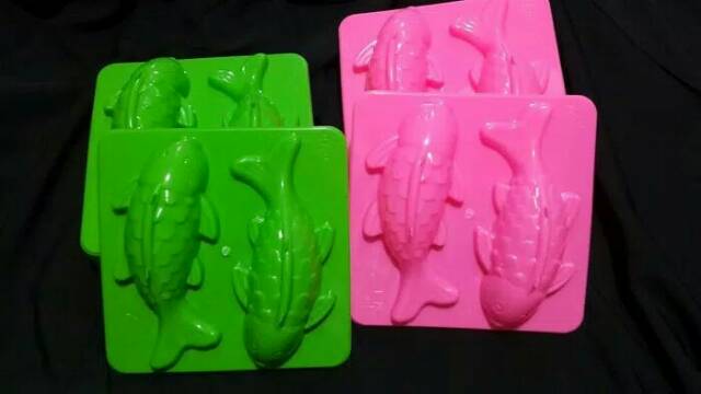 Cetakan Puding Ikan Koi Isi 2 Cavity