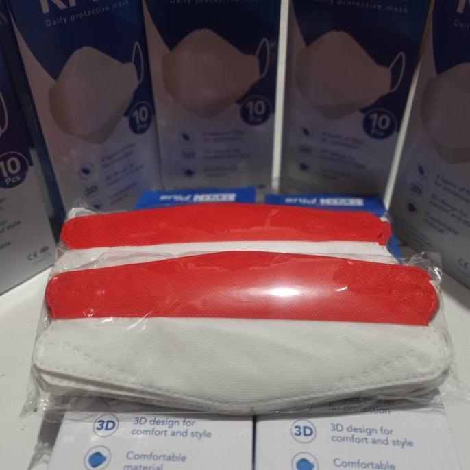 MASKER KF 94 MERAH PUTIH / KF 94 MERAH PUTIH / MASKER MERAH PUTIH 88-valoracell dijamin