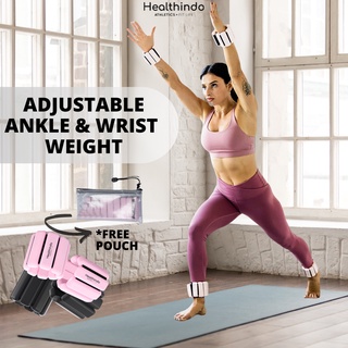 Healthindo - Wrist Ankle Weight Bracelet 0,5kg | Weight Bangles Pemberat Kaki Gym Fitness Pemberat Tangan