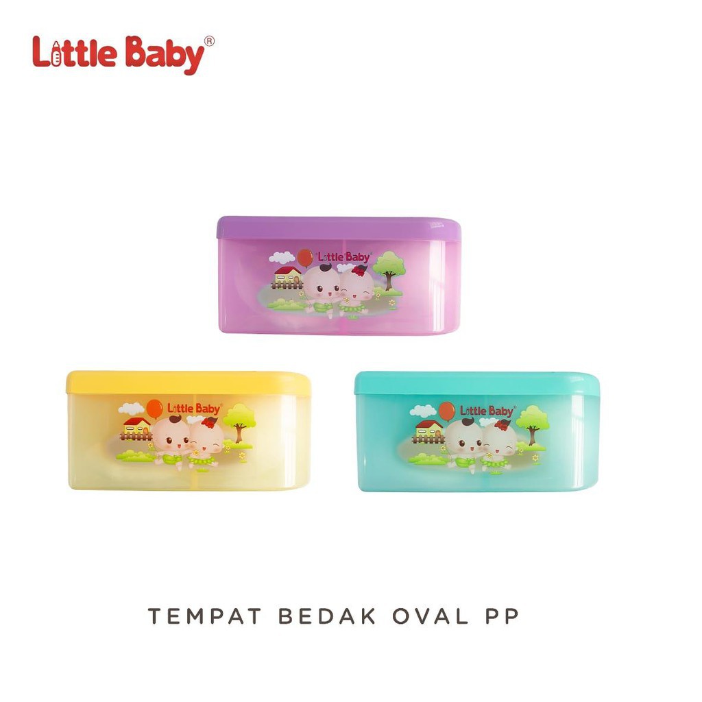 Little Baby Tempat Bedak Oval + Puff