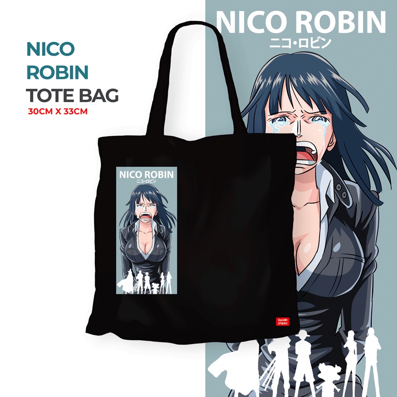 NICO ROBIN Totebag Kanvas Anime One Piece / Totebag Resleting / Totebag Kanvas Premium