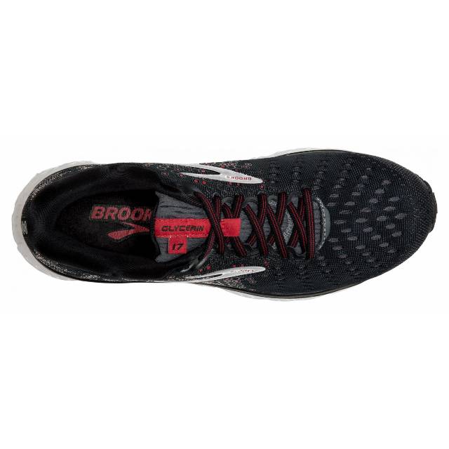 brooks red shoes