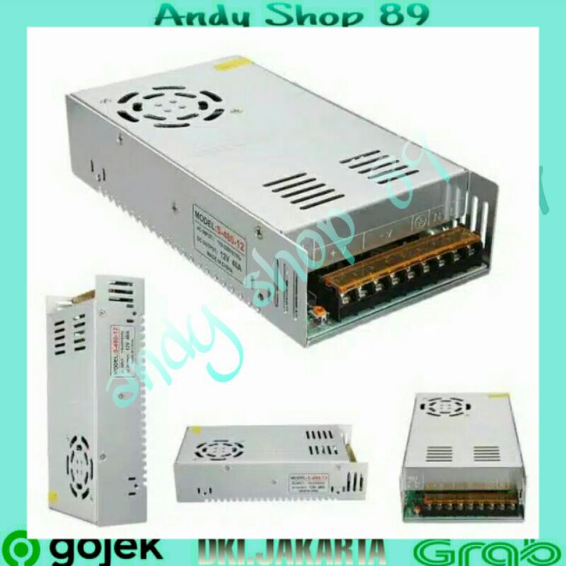 Power Supply 12V 40A 360W Output Power and 220V Input Voltage