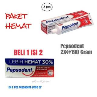 Jual PEPSODENT 190 GRAM BELI 1 ISI 1 @190X2 Total 380Gram Indonesia