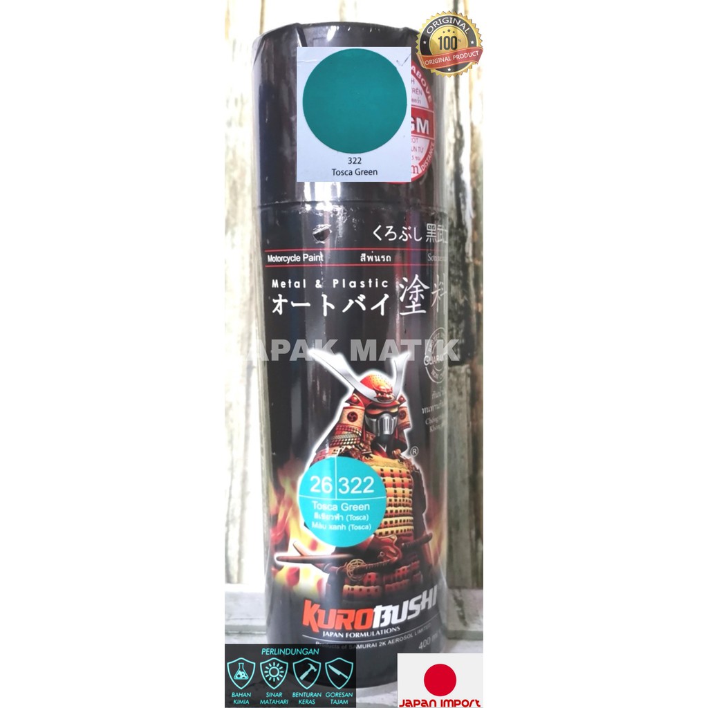 Pilok Samurai Paint Spray Tosca Green 322 400ML