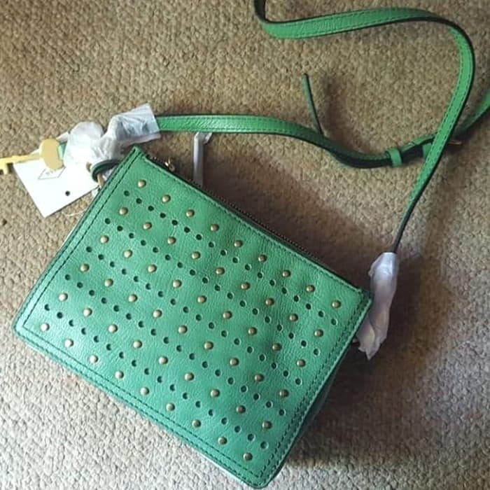 tas Fossil campbell crossbody green multi original