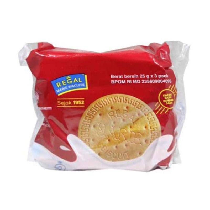 

REGAL BISKUIT 75 gram (25gr x 3pcs)