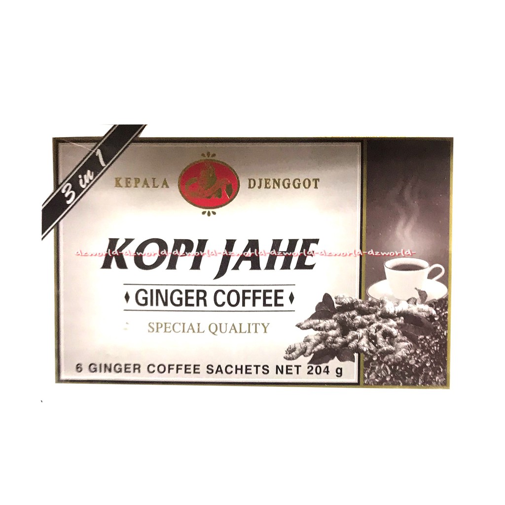 Kepala Djenggot 6sachet Kopi Jahe Ginger Coffee 6 Schet Kopi Jahe Kepala Jengot Ginger Cofee