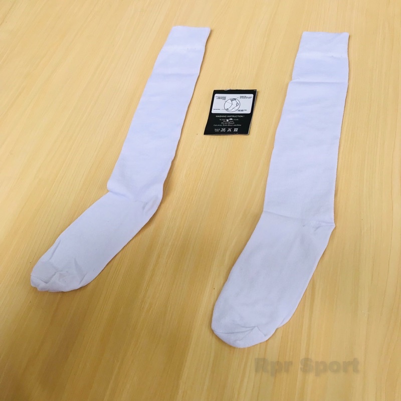 KAOS KAKI POLOS PUTIH PANJANG / KAOS KAKI OLAH RAGA BOLA FUTSAL