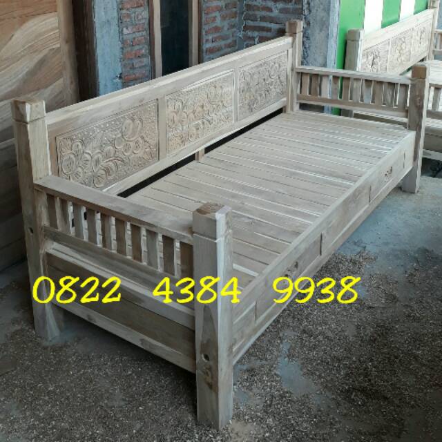 Kursi Teras Bangku Ukir Ukiran Risban Jati Jepara Bale Bale Murah