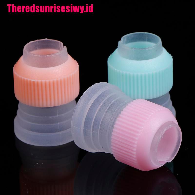 3 Pcs Nozzle Konektor Konverter Butter tip Untuk Dekorasi Kue