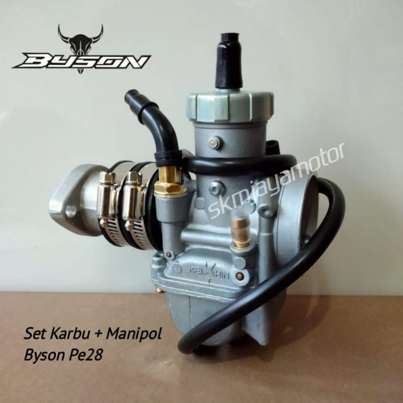 Paket Karburator KEIHIN PE 28 Byson Karbu Plus Manipul intake-1