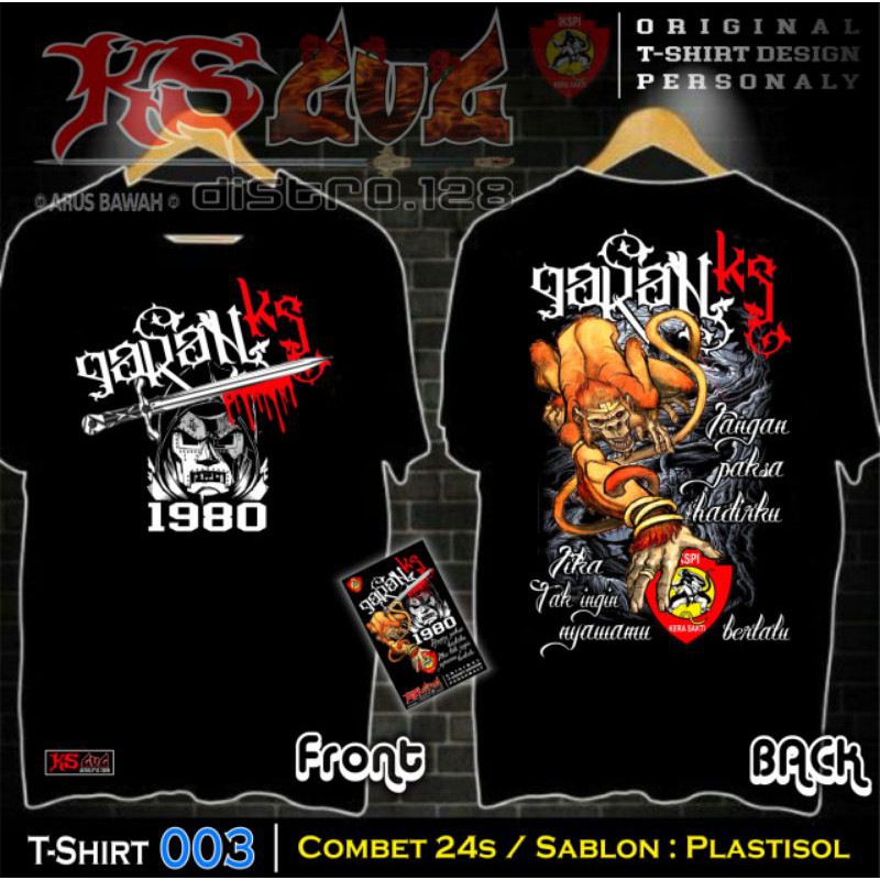 Ikspi Kerasakti Kaos Distro Desain Terbaru Sablon Pastisol Lazada Indonesia
