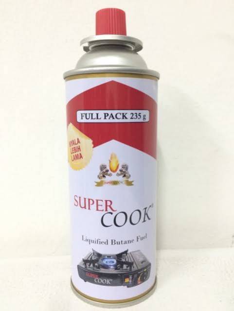 Gas Supercook, Gas Kompor Portable, Gas Tourch Portable, 235 Gram