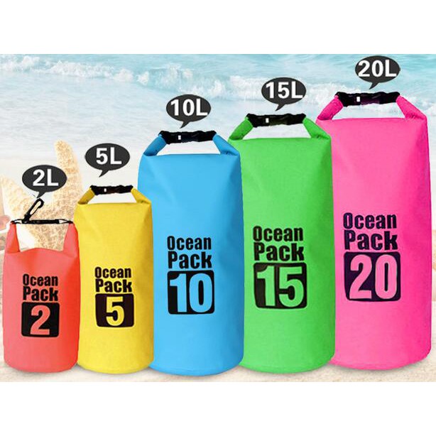 Outdoor Waterproof Bucket Dry Bag 10 Liter - OB101 - Black