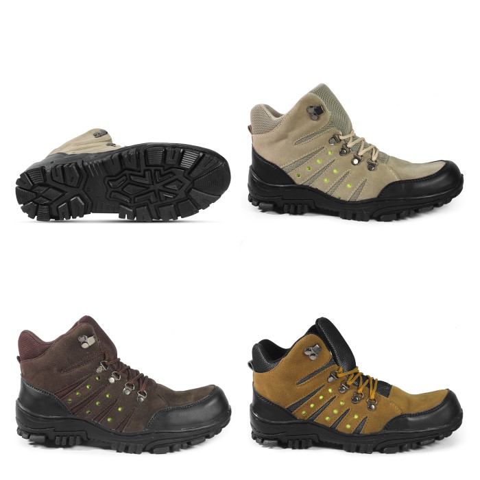 SEPATU PRIA BOOTS SAFETY CROCODILE MACAN SEPATU GUNUNG PDL PROYEK UJUNG BESI TOURING BIKERS