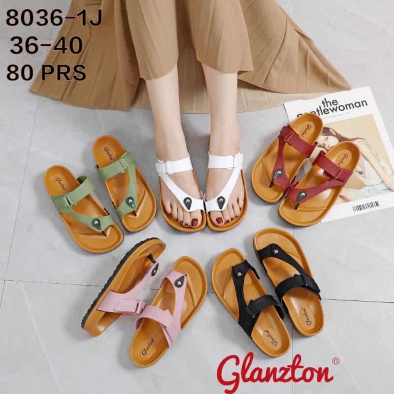 Sandal Jepit Wanita Karet Birken Balance 8036 JPL SOL COKLAT