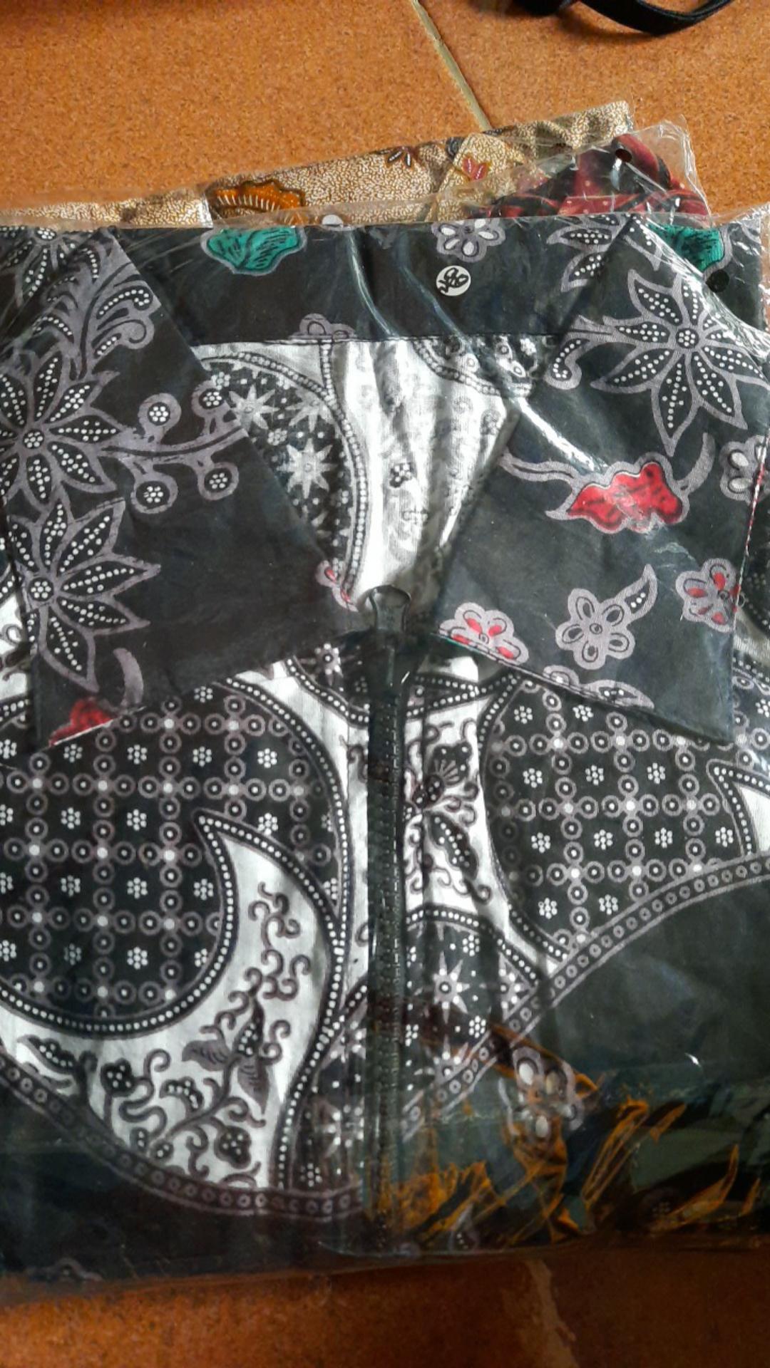 Bavc Batik Tunik Zipper Depan M L Xl Xxl