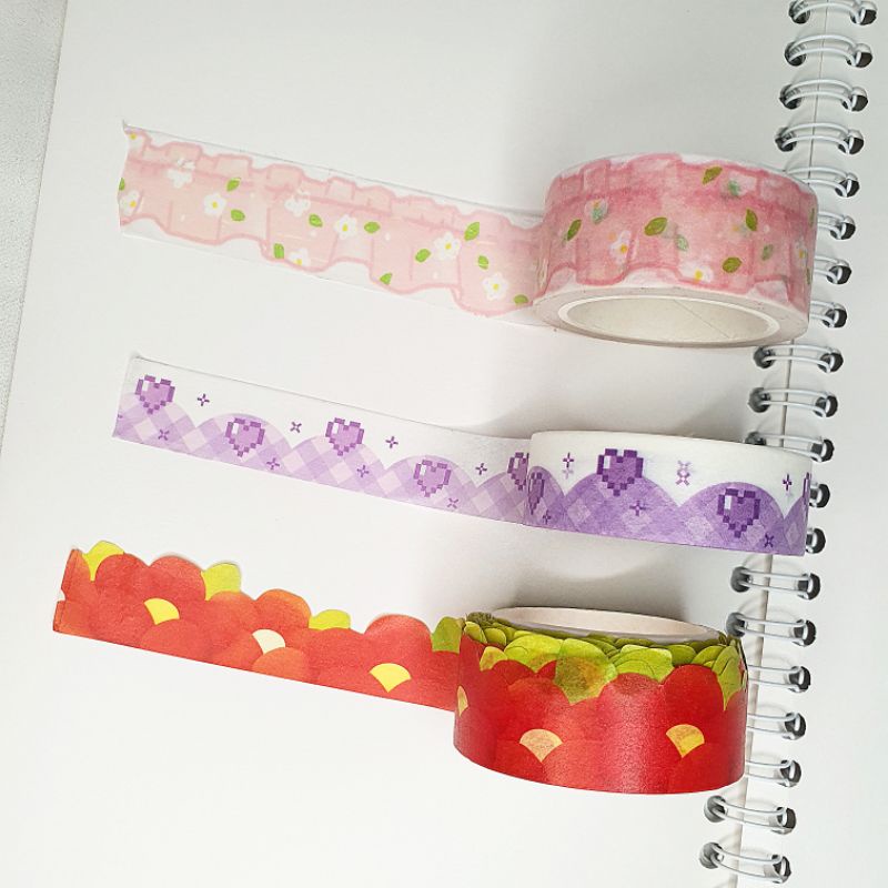 Sharing Washi Tape Korea Selotip Masking Tape (Bebez, mu.sim, cocoma, nyang kitchen, danpat, jenny v