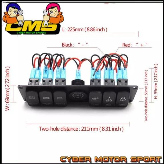 Saklar Mobil Universal. Paket Saklar Lampu . Saklar Foglamp. Sakalar