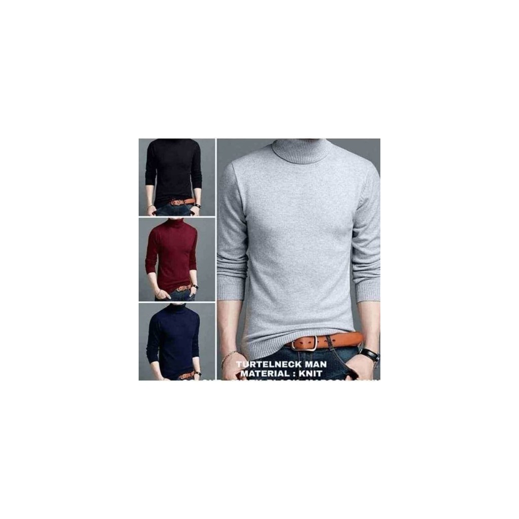 TURTELNECK MAN /KNIT switer rajut premium/korean rajut/sweater rajut pria
