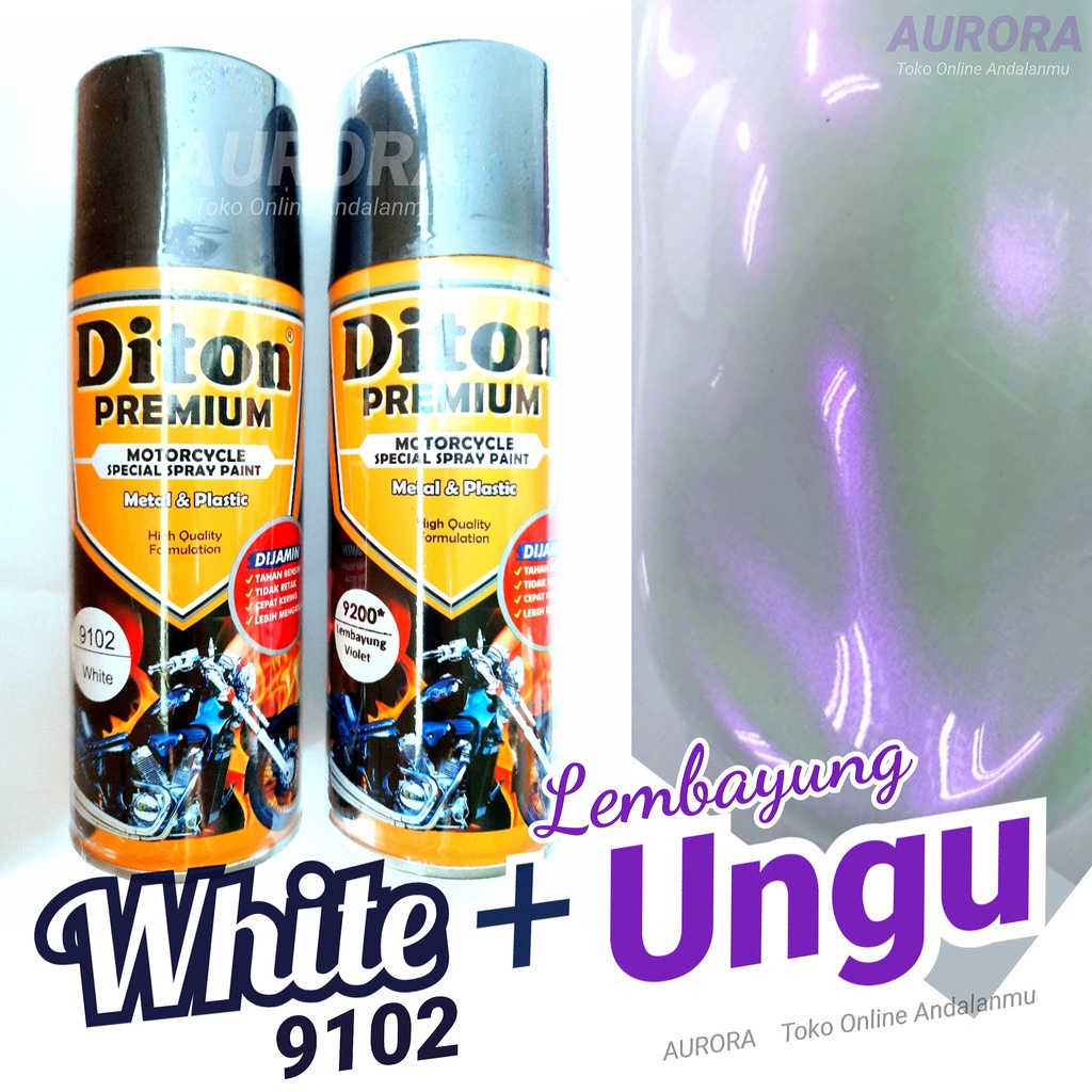 PAKET Diton Premium Putih White 9102 + Lembayung Violet 9200*