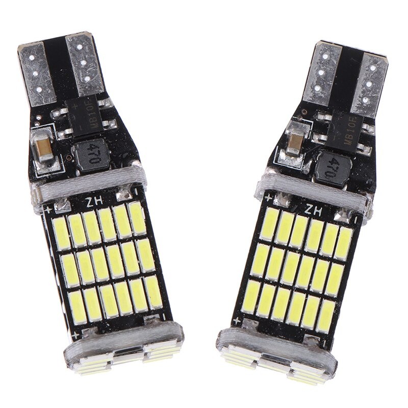 [BISA COD] Lampu Led Mundur T15 T10 W16w Canbus 45 Led Super Bright Error Free