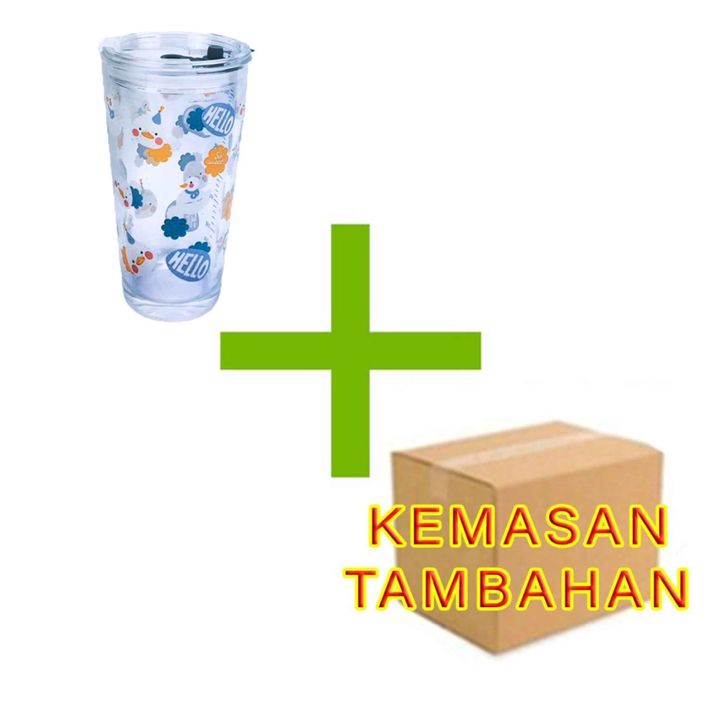 Gelas kaca * tumbler * Gelas ukur * Gelas Gambar lucu * 450ml-YS-19-6/PENGAMAN