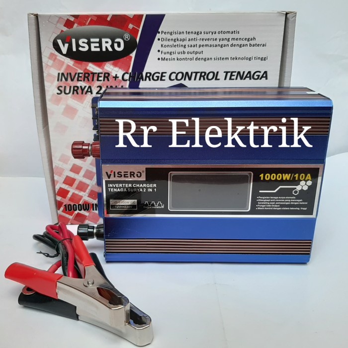 Visero Vio 1000W Isc Solar Power Inverter 12V & Controller Charger 20A