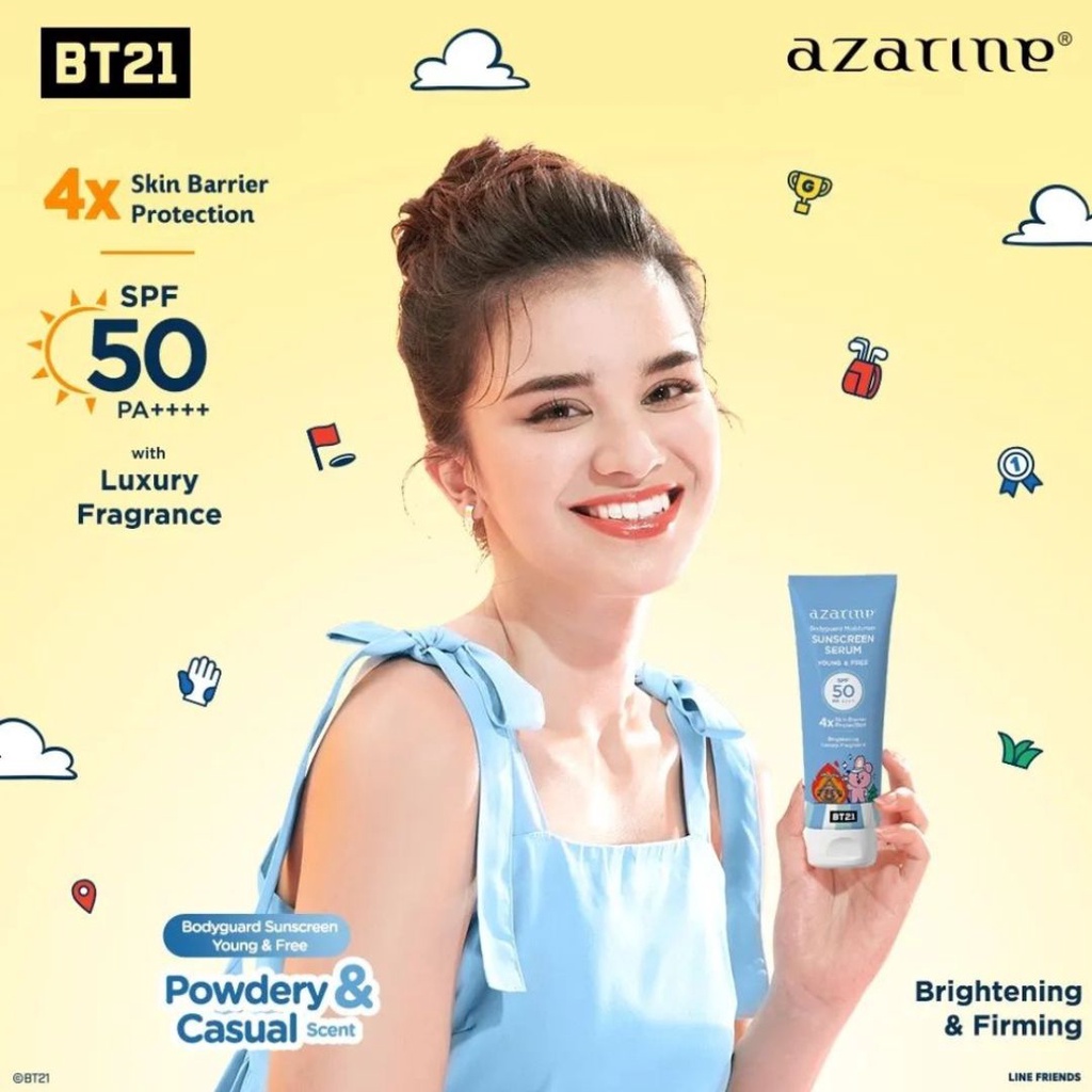 AZARINE X BT21 BTS SUNSCREEN